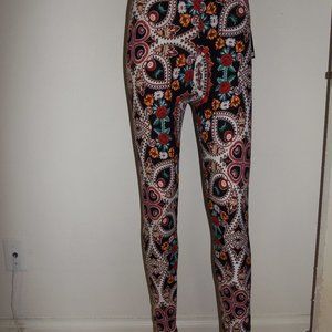 New Mix FLORAL KALEIDOSCOPE Brushed Fiber Leggings